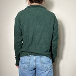 Aerie  Green Quarterzip Cropped Sweatshirt Size XXS NWT Photo 2