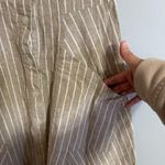 Saks 5th Avenue Saks Fifth Avenue Beige and White Striped Dress Size 2 Photo 5