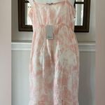 Rails Midi Dress Delilah Tie Dye Linen Blend Peach Pink Size XL New w/Tag Photo 3