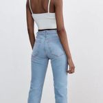 ZARA Slim fit high rise ripped jeans Photo 1