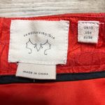 Anthropologie Vanessa Virginia  Orange Floral Textured Pencil Skirt Size 6 Photo 1