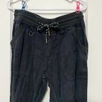 Pilcro Anthropologie  pull on drawstring jogger navy size small gorpcore lounge Photo 3