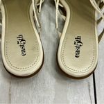 Easy Street  Women's Beige Cream Strappy Faux Snakeskin Sandals Neutral Classic Photo 5