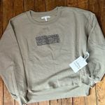 Revolve Women’s  Well Being crew neck organic sweatshirt size small NWT new Photo 0