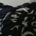 Ann Taylor NWOT  navy and blue, wide strap tank with front ruching; size 14 Photo 3