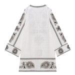 ZARA  EMBROIDERED SHORT DRESS WHITE Photo 3
