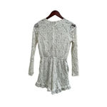 Disney Beauty And The Beast Sz S Lined Romper Playsuit White Lace Bell Sleeves Photo 4