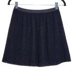  Black Lace Mini Skirt NWT Size XS Madewell Black Pull-on Skirt Photo 0