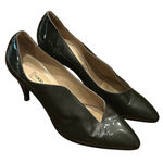 Vintage Tokio Kumagai Paris Green Patent Leather Heels Rare 80s Designer 9US 40 Size 9 Photo 0