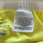Nike  Women's Dri Fit Yellow Athletic Running Shorts Photo 8