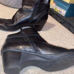 Naturalizer Short Leather Black Boots Photo 3