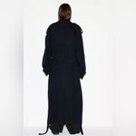 SKIMS  NWT Boyfriend Fleece Trench Coat Onyx Size S Oversized Photo 2