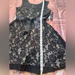 Betsy and Adam Elegant Black Lace Dress Photo 5