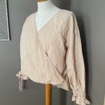 Mod Ref  Peach Faux Wrap Crop Photo 3
