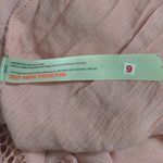 Free People  Adella Slip Dress Mini Rose Lace Adjustable Ruffle Smocked M New Photo 14