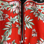 Fig and Flower Anthropologie Size PS Red Top‎ Tropical Floral Buttons Tie Boho Photo 1