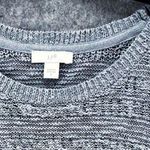 J Jill Knit Top Womens S Slate Blue Crochet Lightweight Sweater Coastal Layers Photo 2
