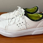 Samuel Hubbard Women's Flight Sport White Leather Sneaker Casual Green Detail W8 Size 8 Photo 0