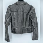 Xhilaration  Women's Dark‎ Gray Faux Leather Zipper Jacket Size Small Great Cond. Photo 6