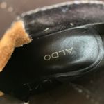 ALDO Suede Boots 8.5 Tan Leather Zipper Ankle Chunky Heel Western Boho Casual Photo 11