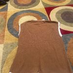 Little Lies Fall Sweater Vest Sleeveless Caramel Brown White Women’s Size Large Photo 2