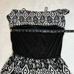 Women's Sleeveless Aztec Tribal Print Romper Size XXS Summer Festival Party Black Photo 5