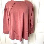 Vera Wang Simply Vera  pinkish long sleeved shirt with white layer underneath Photo 4