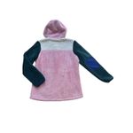 The North Face Campshire Hoodie Womens Medium Pink Green Colorblock Fleece Photo 6