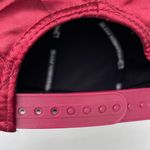 Premier Fits Vintage Rare P Maroon Satin Quilted Burgundy Snapback Hat Photo 7
