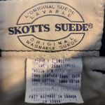 Vintage Skotts Suede Pants Size 8 Blue Washable Suede Leather Canada 90s Photo 6