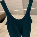 Urban Outfitters Blue Ribbed Cropped Tank Top Photo 1