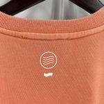 GAS‎ Jeans Orange Crew Neck Ruched Sleeve Sweatshirt Size Small New Photo 6