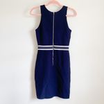 Bebe  Navy Blue White Body Con Bandage Mini Dress Medium Photo 5