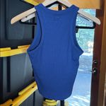 PINK - Victoria's Secret NWT  Navy Blue Ribbed Tank Bra Top Size Small Photo 7