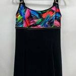 Longitude NWOT Swimsuit size 14 skirted one piece adjustable straps built in bra Photo 0