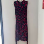 Norma Kamali  Red/Black Wrap Dress size Large Photo 2