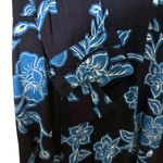 Draper James  Long Sleeve Dress Geranium Floral Nassau Navy Blue Tie Wrist EUC 6 Photo 6