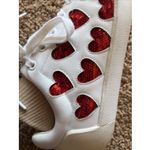 Ash  Nikita White Leather Red Sequin Heart Lace Up Sneakers Shoes Love 36 US 6 Photo 9