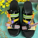 Wedge Chunky Open Toe Unique Sandals Photo 5