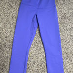 Lululemon Wunder Under Crop II Roll Down Blue Purple Color Photo 0