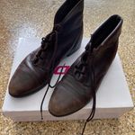 Vintage Brown Leather Lace Up Ankle Boots by Prima Royale Size 8.5 Photo 0