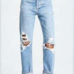 AGOLDE 90s Jean Distressed Loose Fit Denim Straight Leg Light Wash size 23 Photo 0