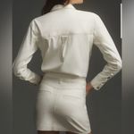 Anthropologie Anthropology PILCRO Long Sleeve Denim Micro Mini Neutral Shirt Dress: Size Small Photo 7