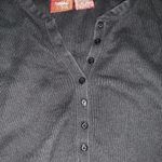 Vintage y2k Mossimo button up Henley Black Photo 2