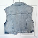 ZARA NWOT Light Blue Denim Cropped Jacket MEDIUM Photo 3