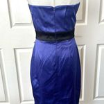 Max and Cleo  Milly strapless blue poppy dress Photo 4