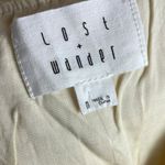 Lost + Wander  Size M Gingham Plaid Crepe Mini Dress Yellow Milk Maid Cottagecore Photo 6