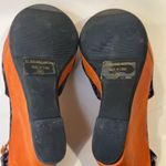 FRH Women's Colorful Animal Print Wedge Heels Size 8.5 Orange Photo 6