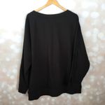 Levi's Levi’s NWOT Black Sweatshirt with Fringe Sleeves Photo 4