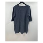 J.Jill  Navy Blue and White Striped Sweater Tunic Size Large Petite Photo 5